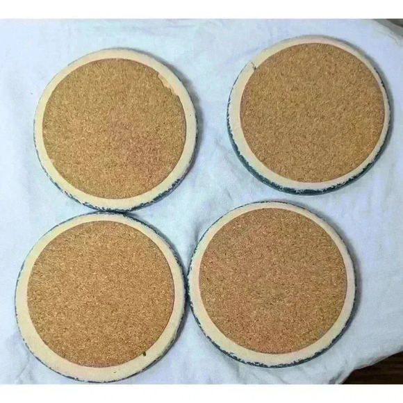 RARE!! Casey Pottery Coaster Set (4) Vintage 'Casey Seed Co.' Marshall Texas - Picture 4 of 5